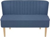 Furnibella – Bank Stof Blauw 2-zitsbank Tweezitter Bankje Sofa Zitbank Bankstel