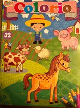 kleurboek boerderij dieren