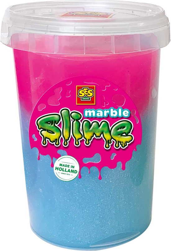 Foto: Ses marble slime blauw en roze slijm goed uitwasbaar kant en klaar slijm om mee te spelen en ontdekken