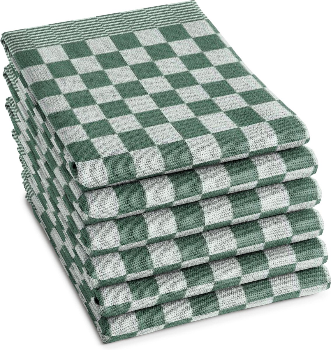 DDDDD Theedoek Barbeque - 65x65 cm - Set van 6 - Groen