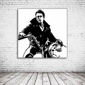 James Dean Pop Art Poster in lijst - 95 x 95 cm Fotopapier Mat 180 gr Framed - Popart Wanddecoratie