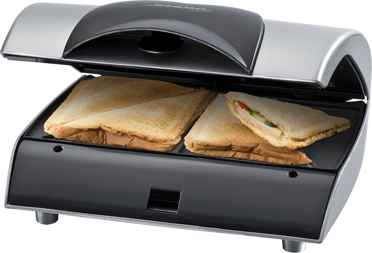 Steba SG20 - Tosti-ijzer - 2 tosti's - Zilver