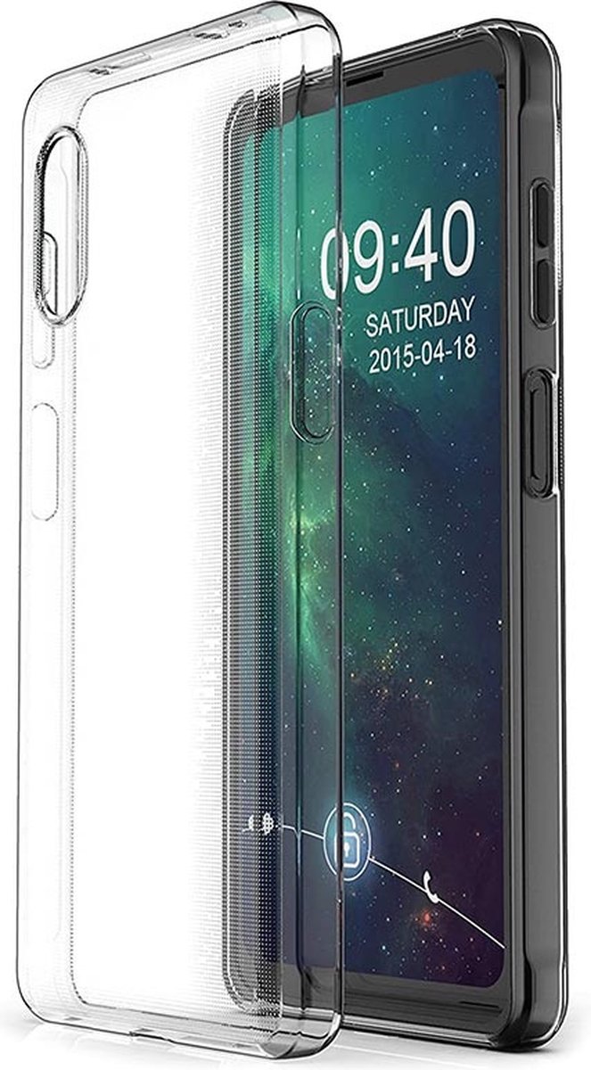 Samsung Xcover Pro Hoesje Transparant - Samsung Xcover Pro Siliconen Hoesje Case Back Cover Doorzichtig - Clear