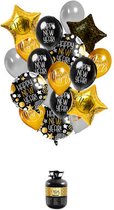 Balloongaz Helium tank  30-Happy New Year-Ballonnen-Lint- 2022-oud-en-nieuw