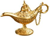 BaykaDecor - Uniek Beeldje Aladdin Lamp - Geschenk - Cadeau - Antiek Design - Sprookjes - Genie  - Woondecoratie - Goud - 11 cm