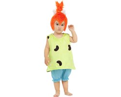 FUNIDELIA Pebbles Kostuum voor baby - The Flintstones - Maat: 81 - 92 cm