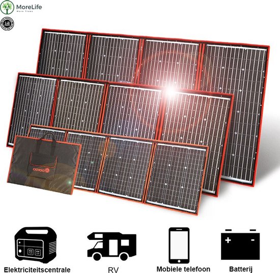 MoreLife Zonnepaneel Set Zonnepaneel Camper Omvormer Zonpaneel Set