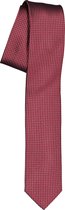 OLYMP smalle stropdas - bordeaux rood dessin - Maat: One size