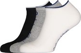 Calvin Klein herensokken Grant (3-pack) - onzichtbare lage sportsokken - zwart - wit en grijs -  Maat: 40-46