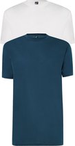 ALAN RED T-shirts Virginia (2-pack) - O-hals - wit en denim blauw - Maat: S