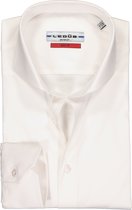 Ledub slim fit overhemd - wit - Strijkvriendelijk - Boordmaat: 40