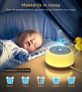 White Noise Machine - Slaaptrainer - Witte Ruis - Slaaphulp - Nachtlampje Kinderen - LED Licht - Ontspanning - Kinderen & Volwassenen