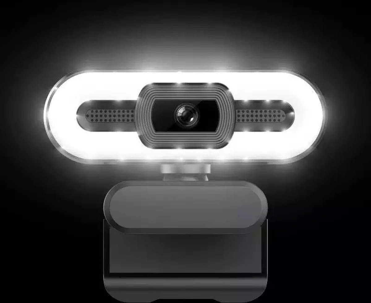 Elianzo Full HD Webcam voor PC - Incl. Microfoon & Webcam Cover - 10 Megapixel
