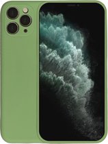 Smartphonica iPhone 11 Pro Max siliconen hoesje - Groen / Back Cover