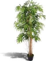 Kunst bamboeplant - voor binnen en buiten - in pot - 150 cm