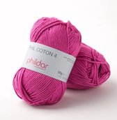 Phildar haakgaren Phil Coton 4 fuchsia