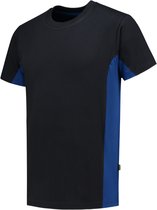 Tricorp T-shirt Bicolor 102004 Navy / Koningsblauw - Maat 6XL