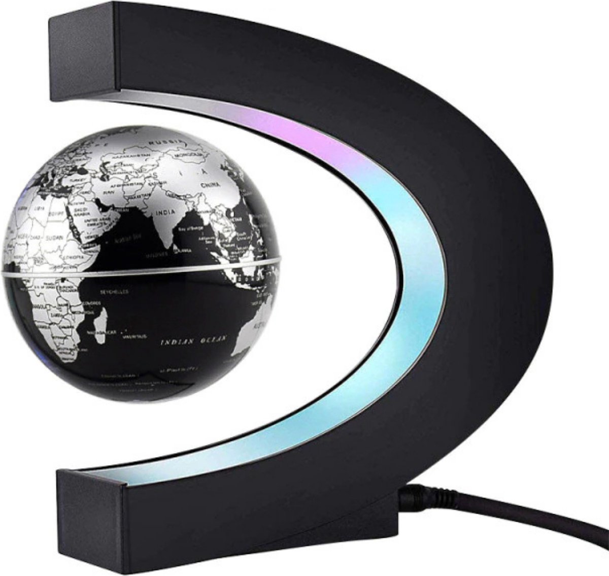 Vitafa Zwevende Wereldbol - Wereldbol Lamp - LED - Cadeau - Wereldbol met Verlichting - Magnetisch
