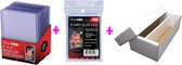 Ultra Pro Toploader + Ultra Pro Soft Card Sleeves + Cardbox 2000 Combi Pack | 25st. + 100st.|Sleeves Kaarten | Pokemon