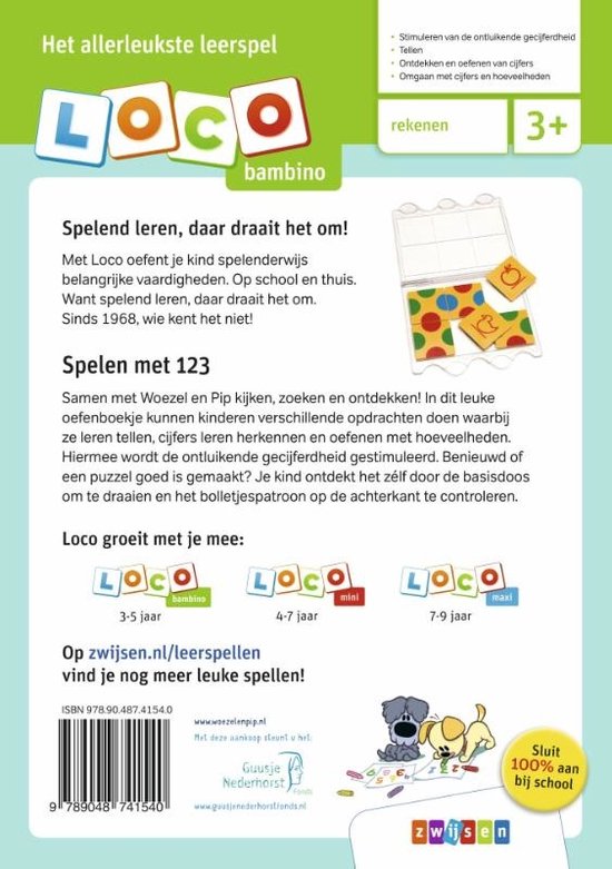Loco Bambino - Boekje - Woezel en Pip - Spelen met 123 - 3-5 jaar van Loco bambino — afbeelding 4
