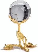 BaykaDecor - Prachtige Kristallen Bal Op Rozentak - Woondecoratie - Cadeau - Slaapkamer Decoratie - Glazen Beeld - Goud - 10 cm