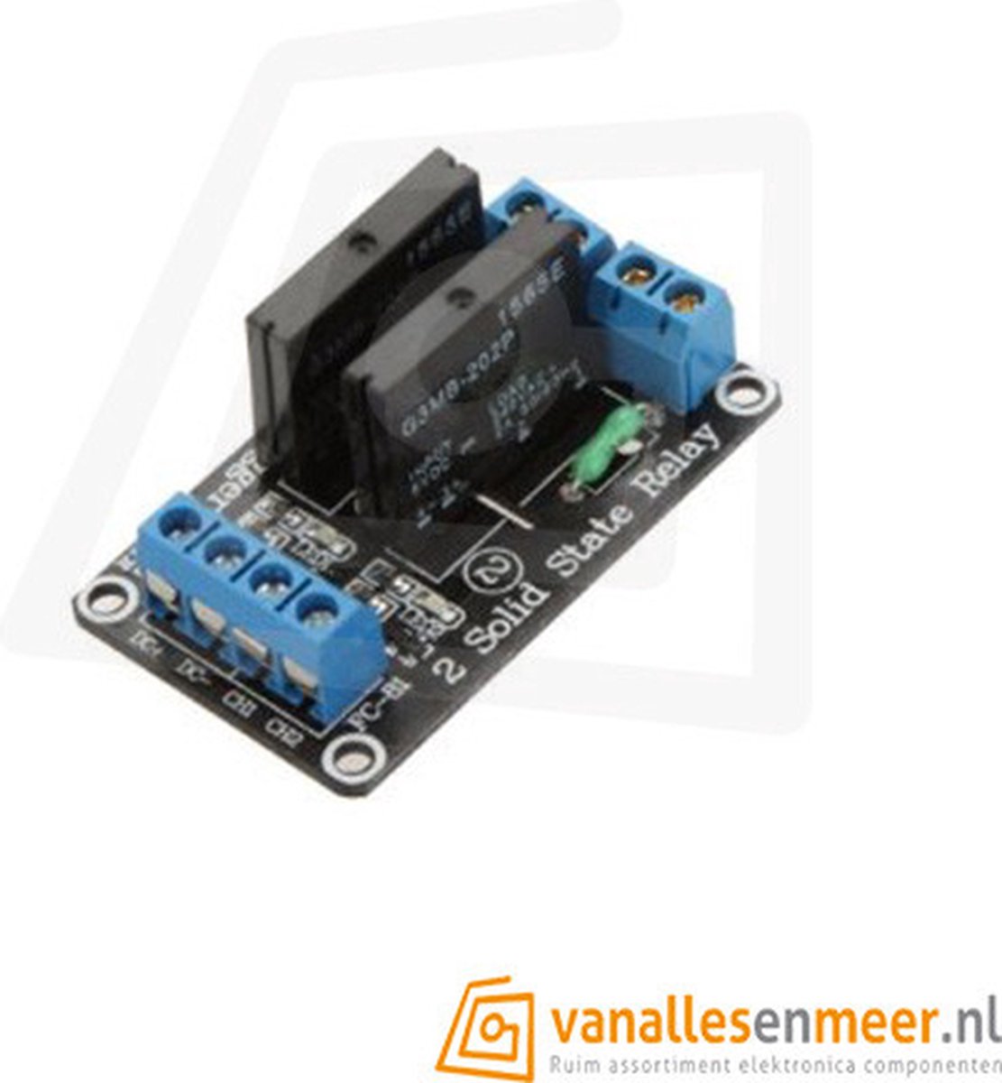 Relais board 2-kanaals 5V - Solid state relais