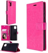 LuxeBass Hoesje geschikt voor RealMe 7 Boekhoesje Roze - telefoonhoes - gsm hoes - telefoonhoesjes