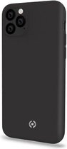 Celly Feeling iPhone 11 Pro Max hoes- Siliconen buitenkant met antikras binnenkant - Zwart