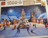 King Christmas Village puzzel  stukjes feestdagen