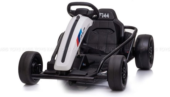 Kars Toys - Elektrische Drift Kart - Wit - GoKart - Drift Trike - 24V Accu