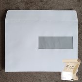 Digitale C5 Envelop met venster rechts (162 x 229 mm) - 90 grams met stripsluiting - 500 stuks