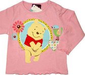 Disney Meisjes Longsleeve - Winnie de Poeh - Roze - T-shirt met lange mouwen - Maat 92