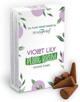 Plantaardige Wierook kegels - Violet Lilly- per doosje
