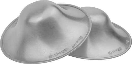 Foto: Silverette zilveren tepelkapjes maat xl 925 zilver tepelbescherming nursing cups