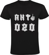 Anti 020 Heren t-shirt - Zwart - XXL