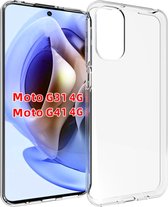 Motorola Moto G31 / Moto G41 Hoesje - MobyDefend Transparante TPU Gelcase - Volledig Doorzichtig - GSM Hoesje - Telefoonhoesje Geschikt Voor: Motorola Moto G31 / Motorola Moto G41