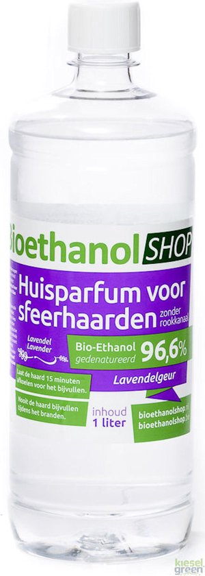 kieselgreen 1 litre bioéthanol parfum lavande 96,6% parfum maison bio  éthanol | bol.com