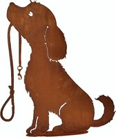 Tuinbeeld hond Daya met riem-L50xB12H50 cm-1 stuks