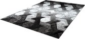 Swing Vloerkleed - artistiek - laagpolig - 3D - 80x150 - Zilver