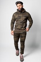 JC Blue Camouflage Trainingspak heren – Tracksuit heren - Joggingpak heren – Maat XL