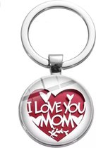 Porte-clés Saint Valentin j'aime maman