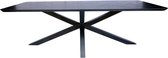 Fort collection rectangular dining table (black) 240x100x78-fodt240blk