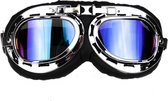CRG chrome motorbril - Multi kleur