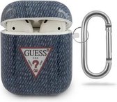 Apple Airpods & Airpods 2 Hoesje Guess Jeans Blauw