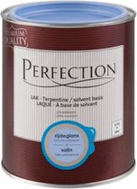 Perfection lak Ultradekkend zijdeglans terpentine basis provence blauw verf 750ml