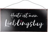 Tekstbord 40*20 cm Zwart Metaal Rechthoek Wandbord Quote Bord Spreuk