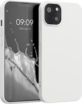 kwmobile telefoonhoesje geschikt voor Apple iPhone 13 - Hoesje voor smartphone - Back cover in mat wit