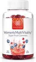 Healthspan Vrouwen Multivitamine Superfruit Gummies | 90 gummies met vitamine C & vitamine D3 | Essentiële microvoedingsstoffen | Foliumzuur toegevoegd | Biotine | Versterkt de imm