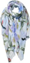 Sjaal Dames Print 80*180 cm Paars Synthetisch Shawl Dames Sjaal