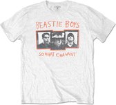 The Beastie Boys - So What Cha Want Heren T-shirt - L - Wit